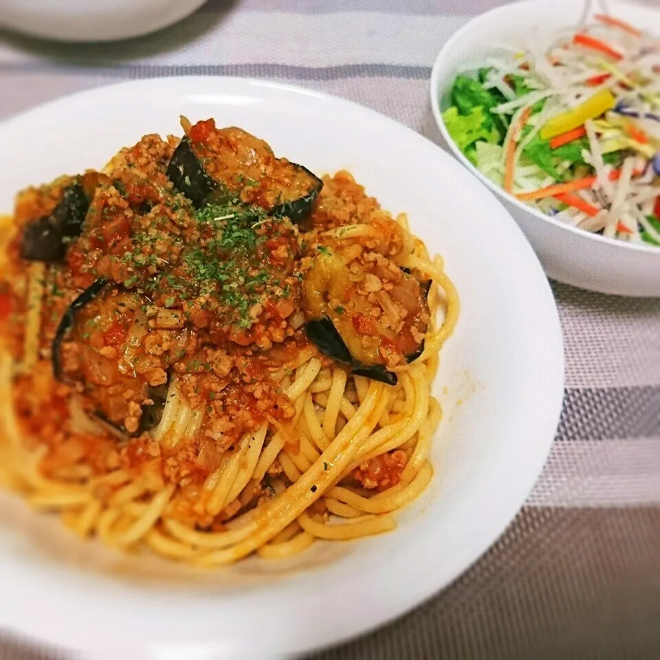 簡単❤なすトマトソースパスタ❤❤|蒼空さん