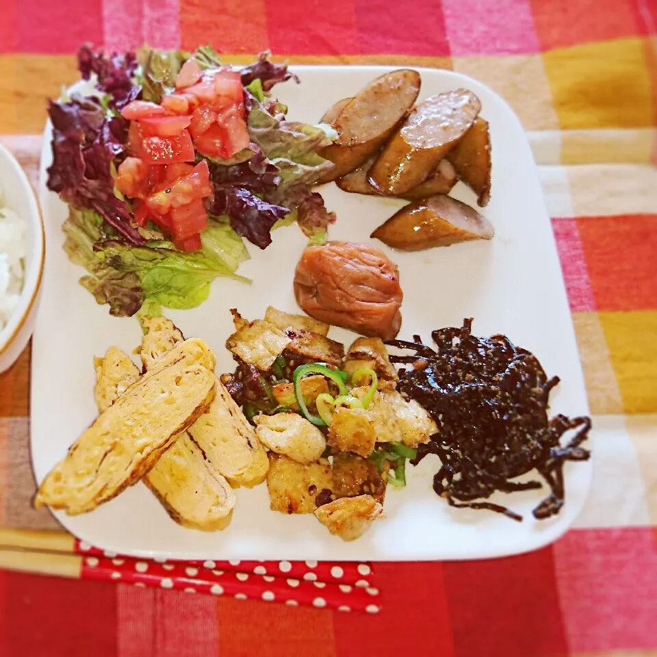 色々選べる朝御飯のおかずプレート♪|蒼空さん