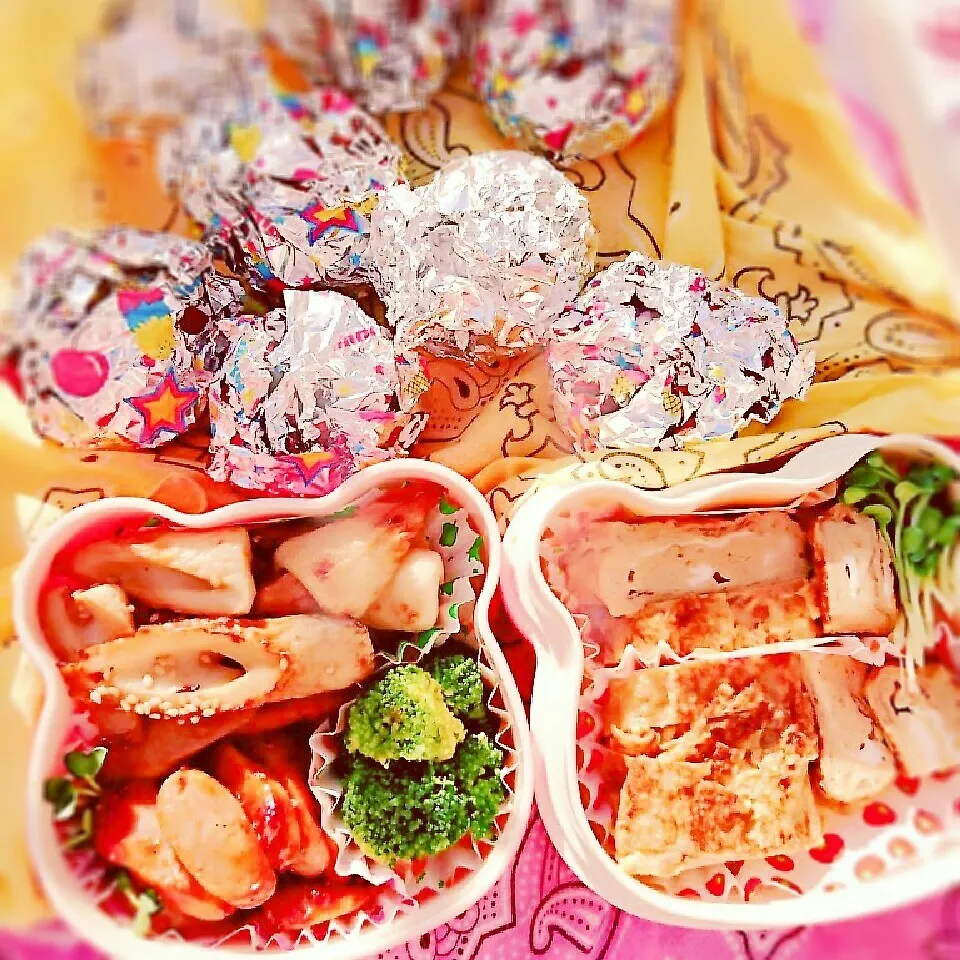 ベランダでピクニック気分♪あるものお弁当♪|蒼空さん