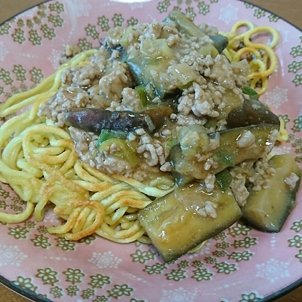 Snapdishの料理写真:麻婆茄子麺|あやさん