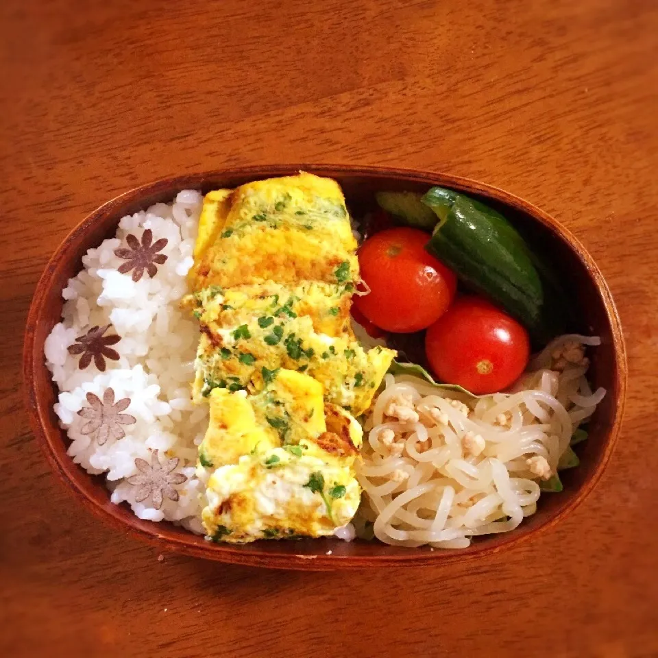 ブロッコリーの芽の玉子焼きお弁当20180801|pippiさん