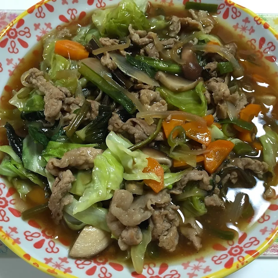 Snapdishの料理写真:豚肉と野菜のあんかけ|あやさん