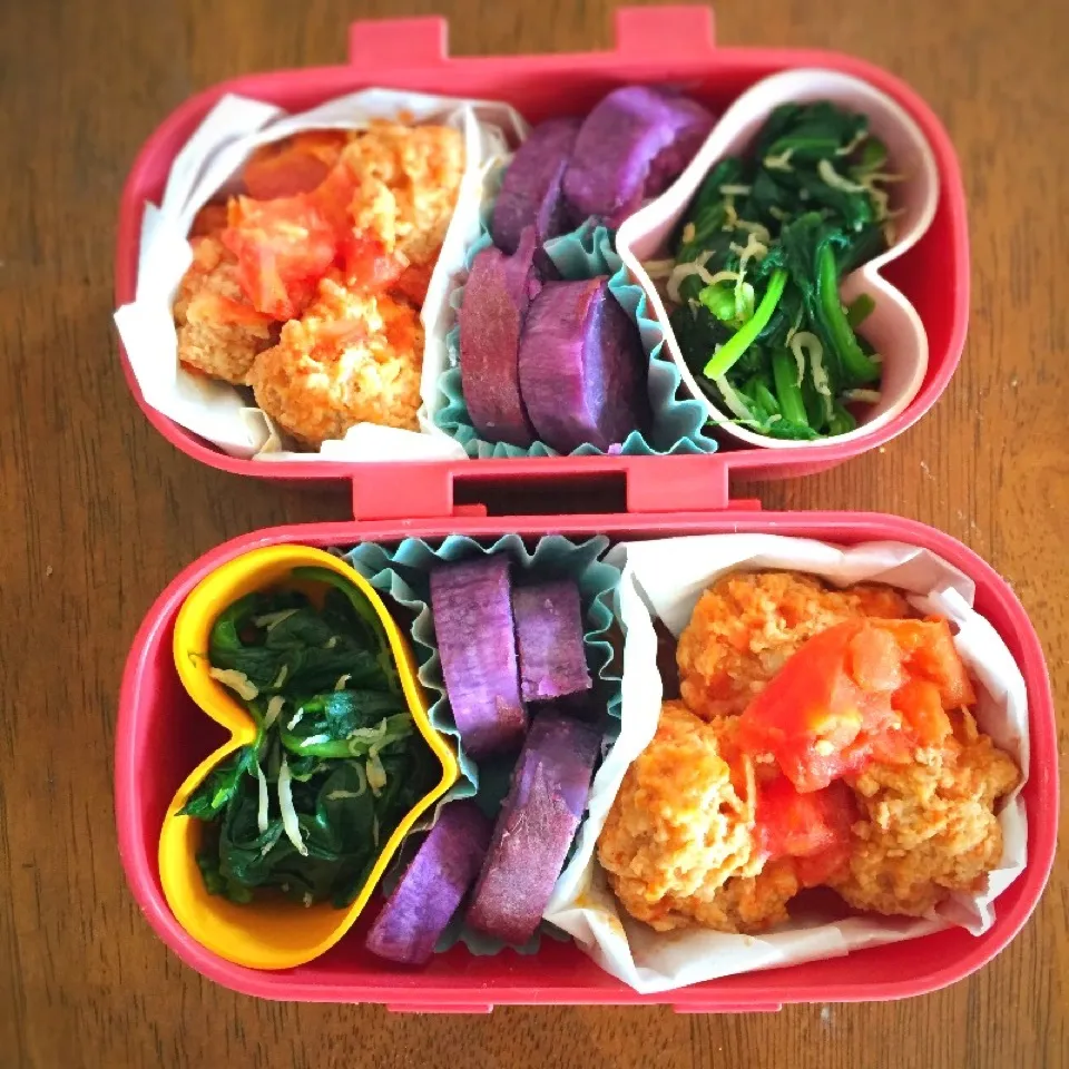 Snapdishの料理写真:週末の🌸ちびっこお弁当|pippiさん