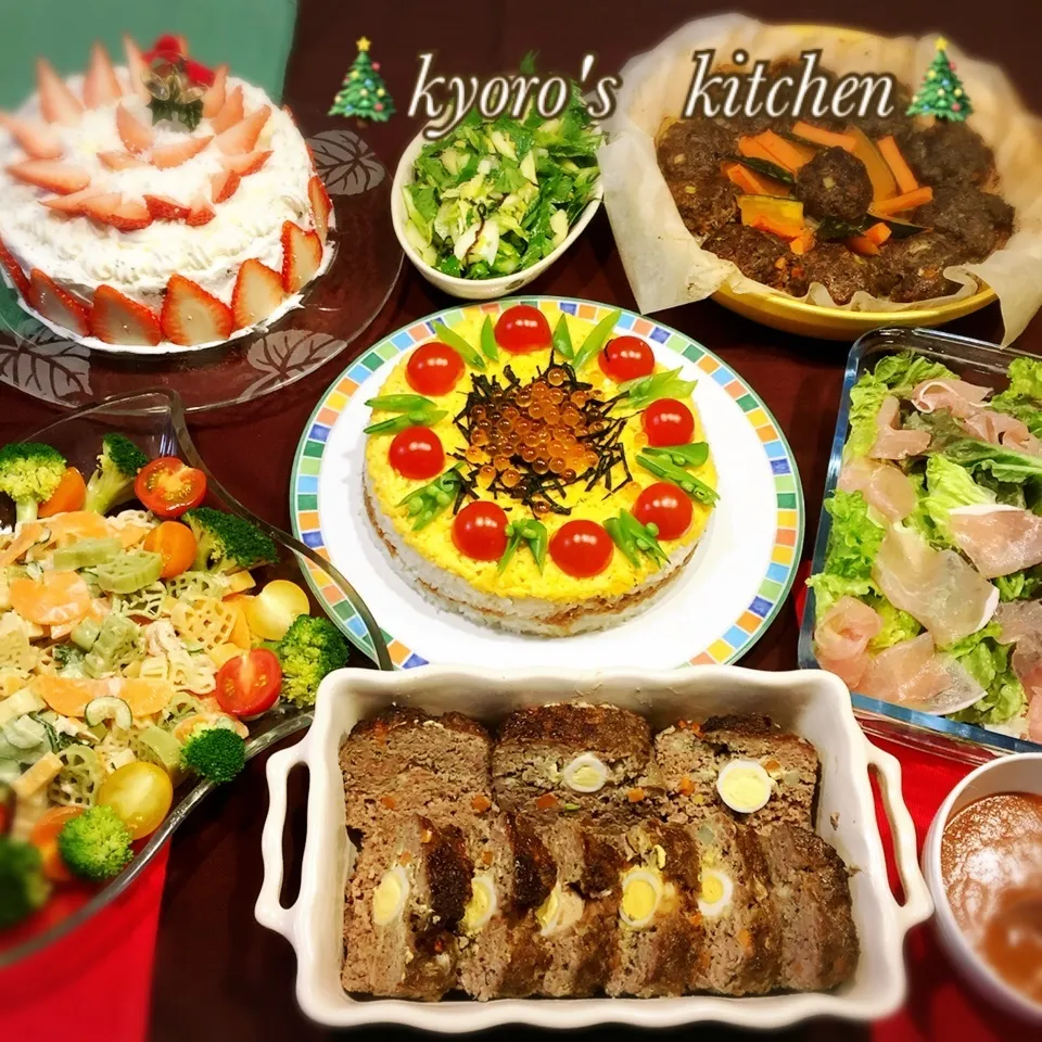 Snapdishの料理写真:2017年12月24日 🎄クリスマス・イブの夕食🎄|kyoroさん