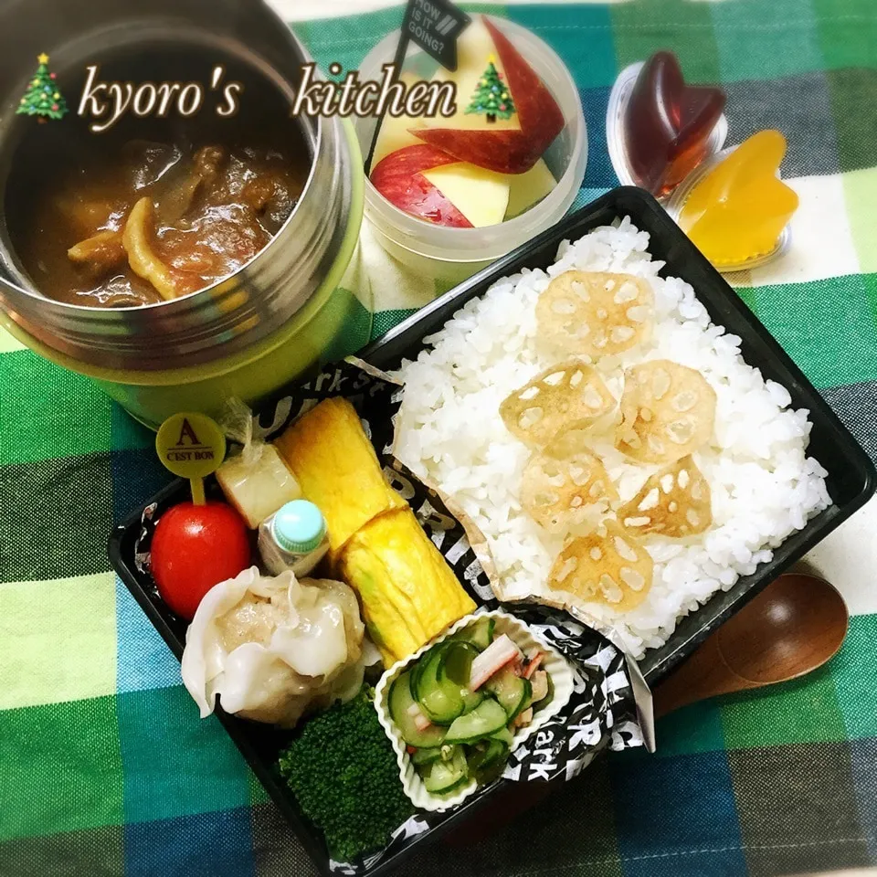 Snapdishの料理写真:2017年12月5日 中学男子弁当|kyoroさん