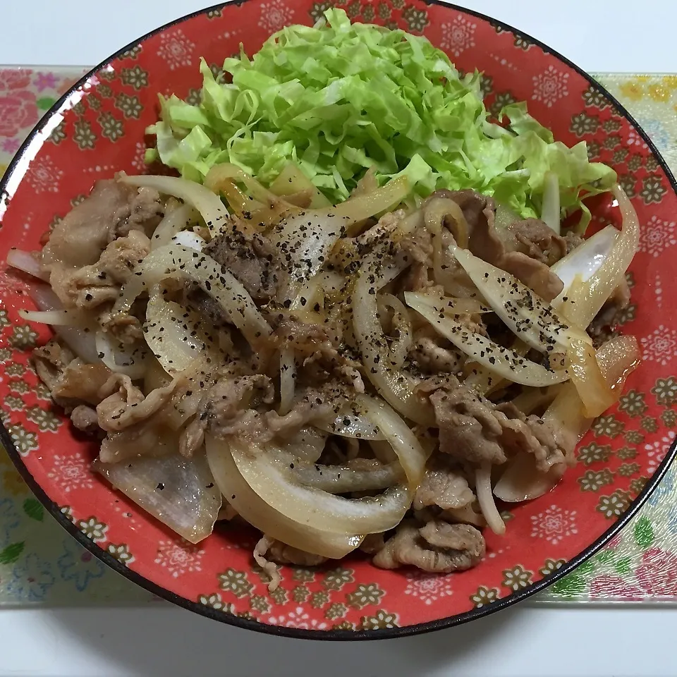 豚肉と玉ねぎのポン酢炒め|あやさん