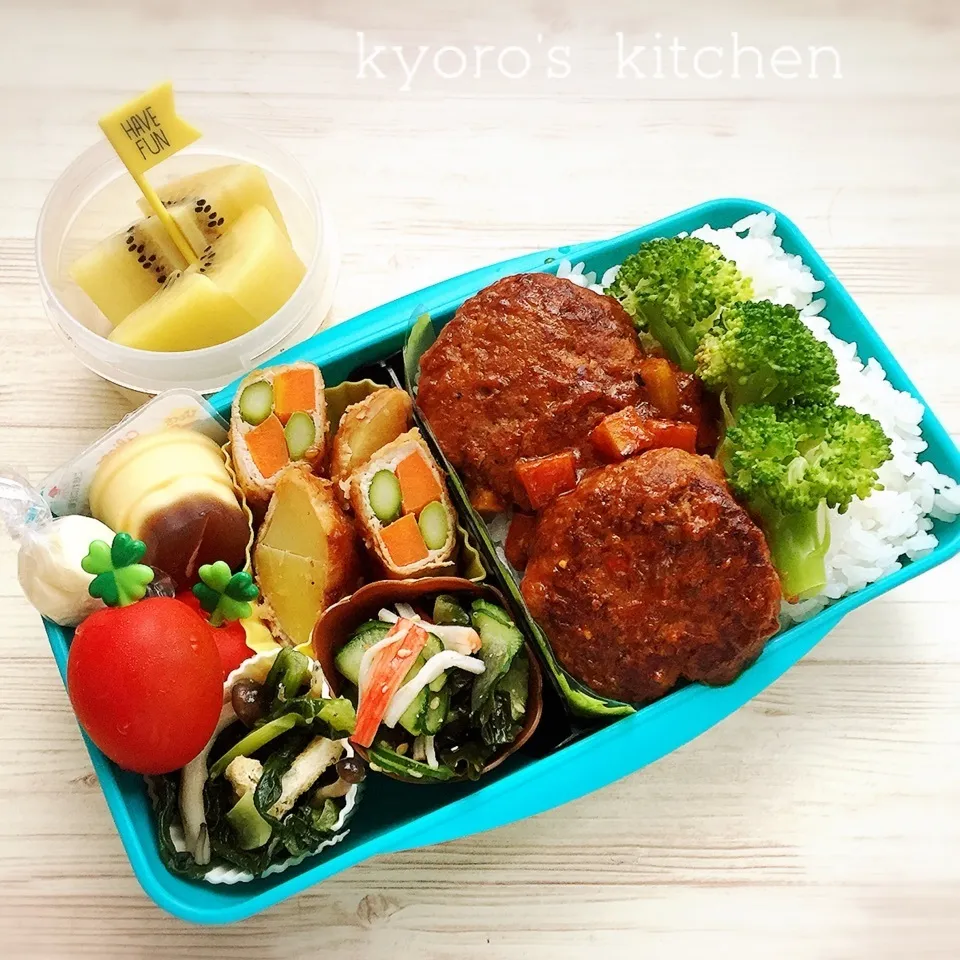 Snapdishの料理写真:2017年9月11日　中学男子弁当|kyoroさん