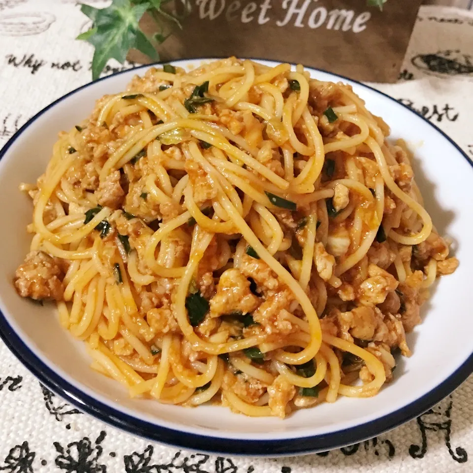 残り物でスパゲッティー🍝|あやちゃんママさん