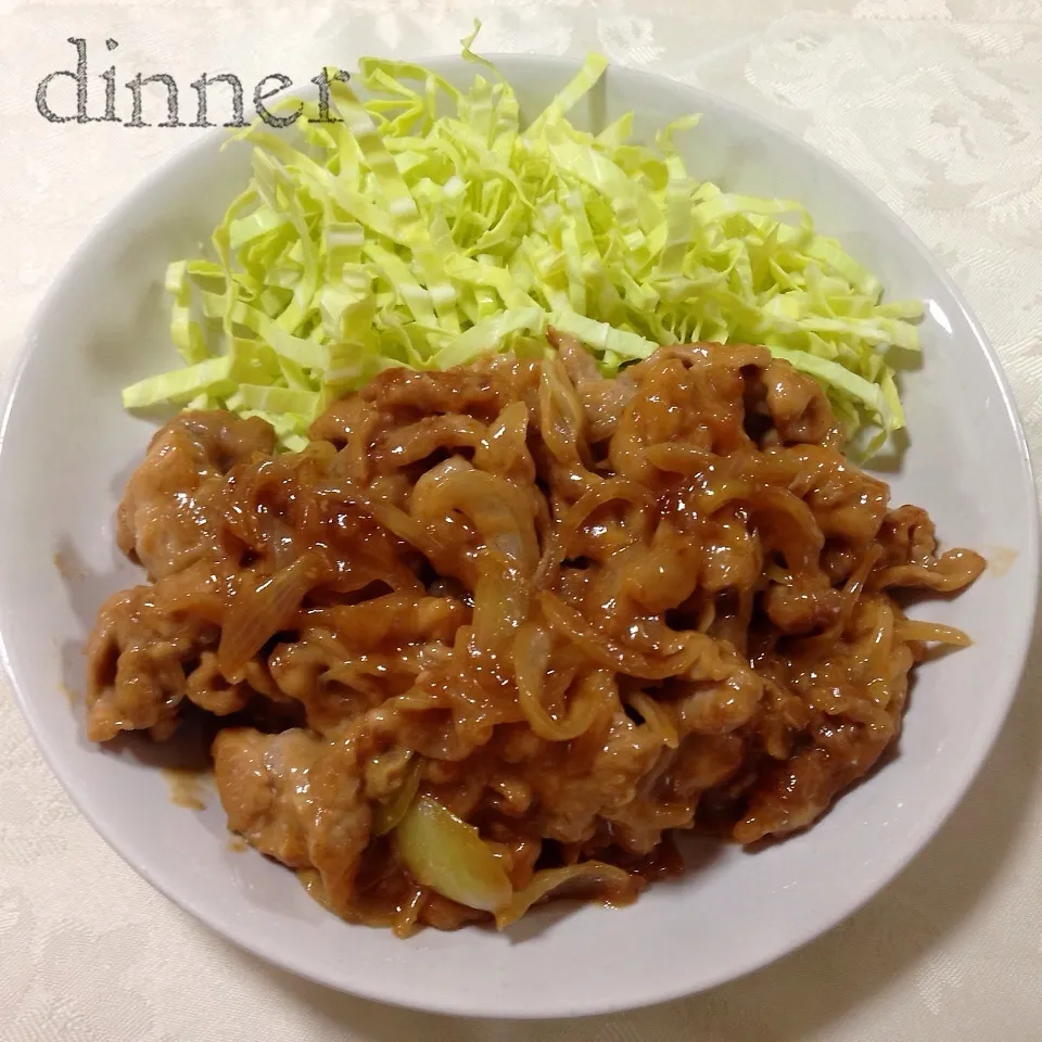 豚肉と玉ねぎのマヨ生姜焼き|あやさん