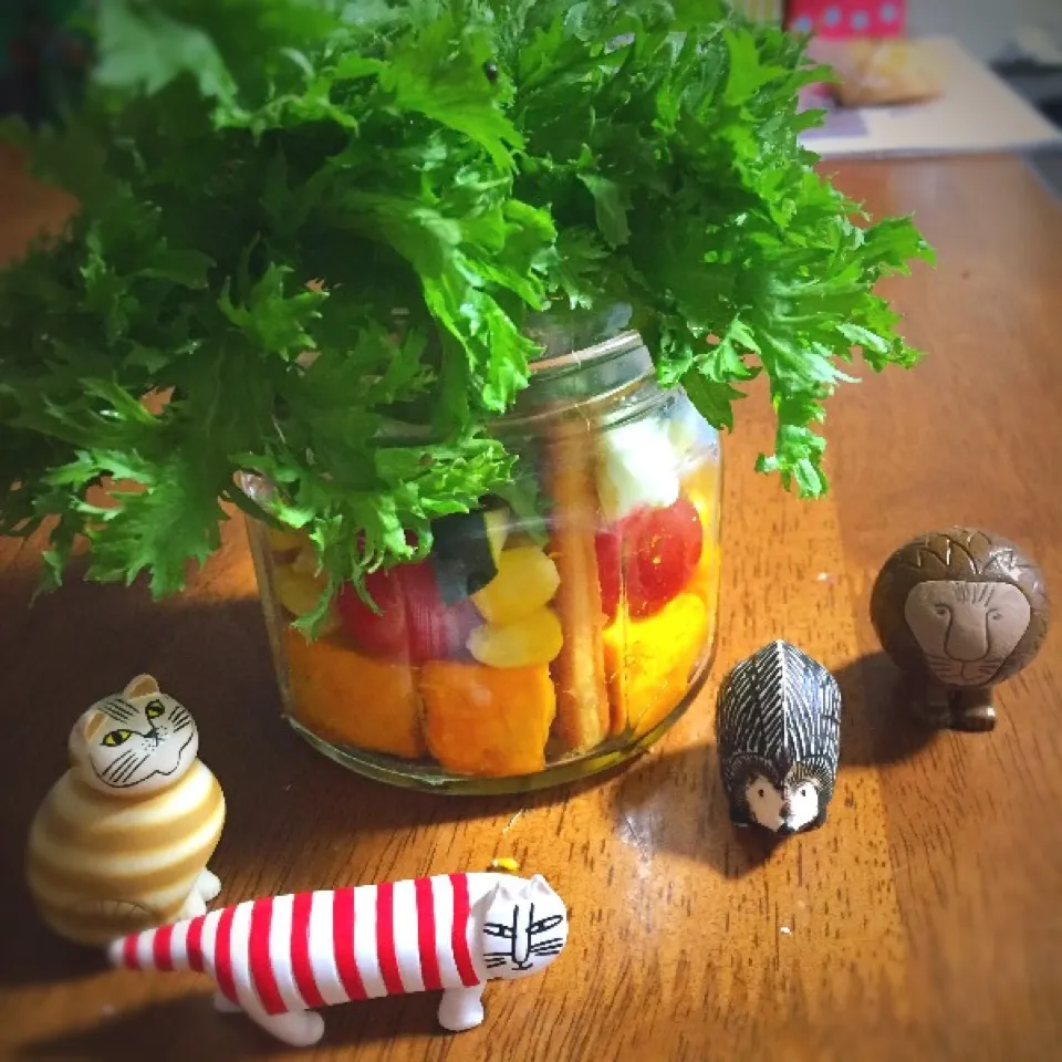 夏のジャー倶楽部第3弾☆今日はわさび菜(o^^o)|pippiさん