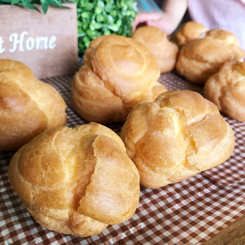 Snapdishの料理写真:昨日のおやつのシュークリーム♡|あやちゃんママさん