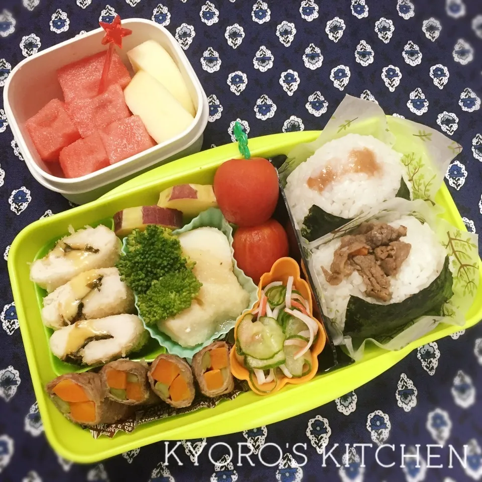 Snapdishの料理写真:2016年9月16日 中学男子弁当|kyoroさん