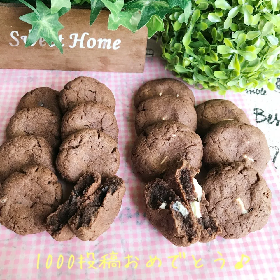 とまとさん♡祝1000投稿☆カントリーマーム風クッキー🍪|あやちゃんママさん