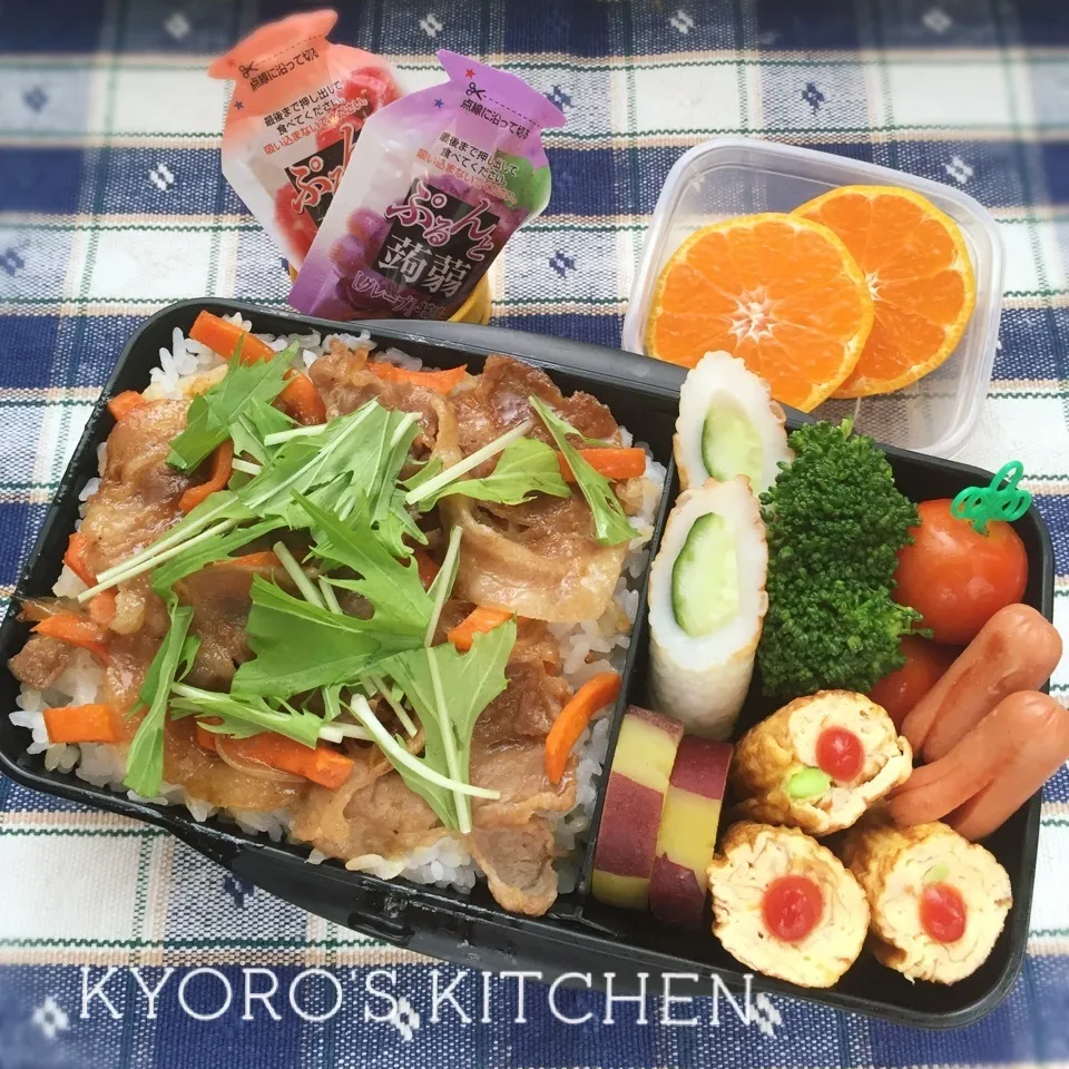 Snapdishの料理写真:2016年7月14日 中学男子弁当|kyoroさん