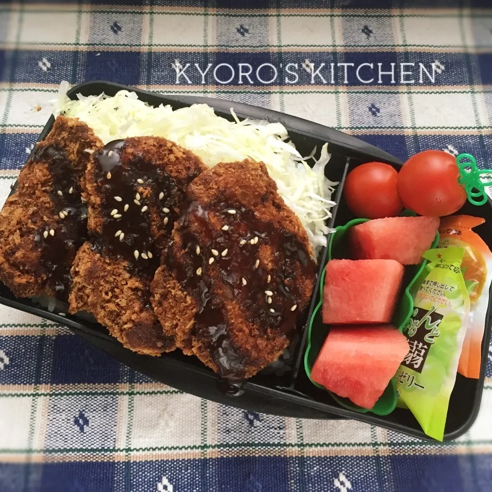 Snapdishの料理写真:2016年7月12日 中学男子弁当|kyoroさん