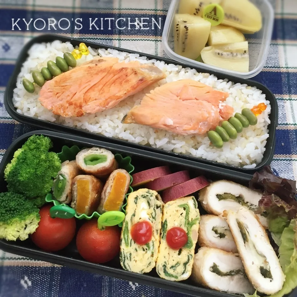 Snapdishの料理写真:2016年6月7日 中学男子弁当|kyoroさん