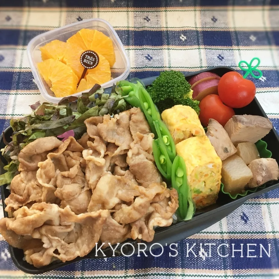 Snapdishの料理写真:2016年6月3日 中学男子弁当|kyoroさん