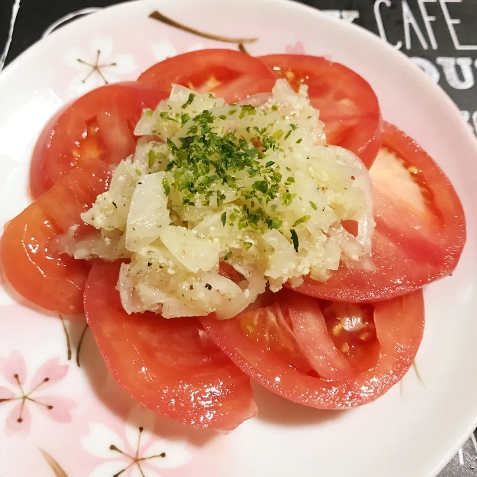 Snapdishの料理写真:【STD】トマト🍅サラダ♪|あやちゃんママさん