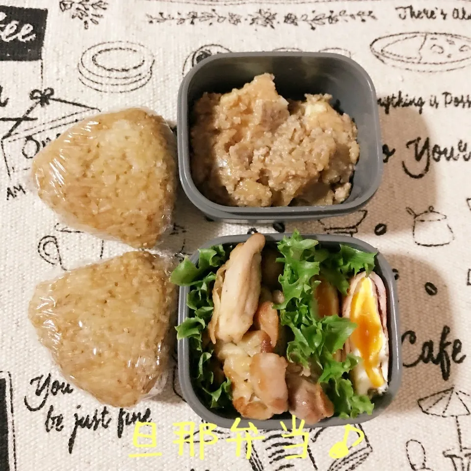 今日の旦那弁当♪地味〜(笑)|あやちゃんママさん