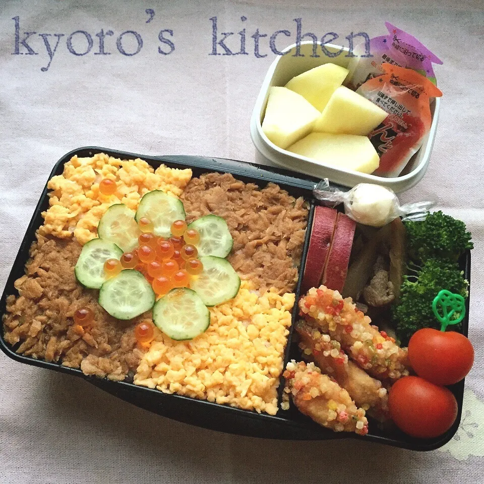 Snapdishの料理写真:2016年3月4日 中学男子弁当|kyoroさん