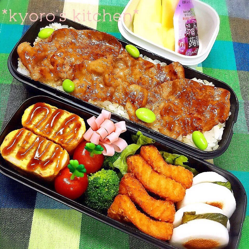 Snapdishの料理写真:2016年2月24日 中学男子弁当|kyoroさん