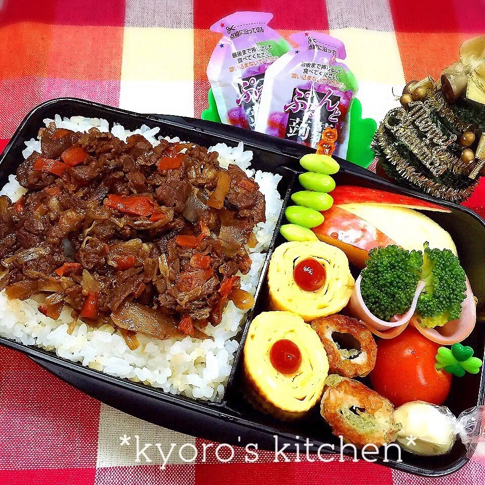 Snapdishの料理写真:2015年12月13日 中学男子 部活弁当|kyoroさん