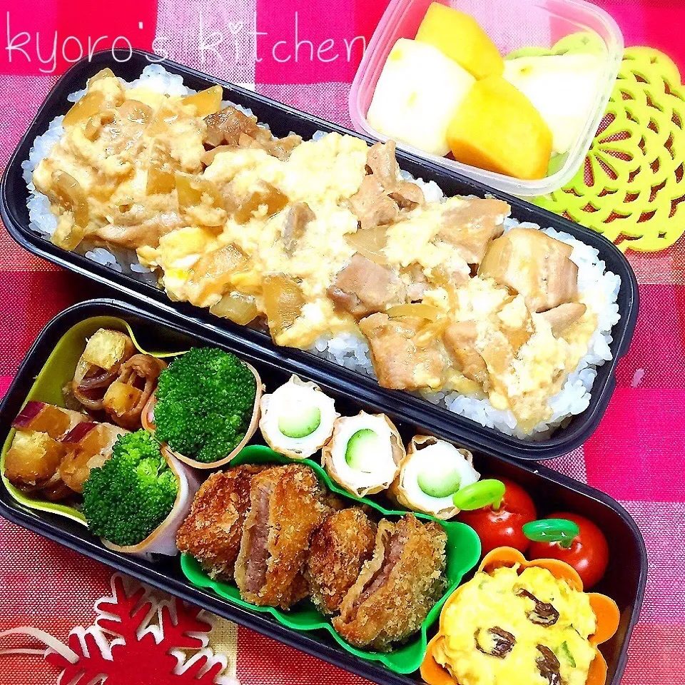 Snapdishの料理写真:2015年12月4日 中学男子弁当|kyoroさん