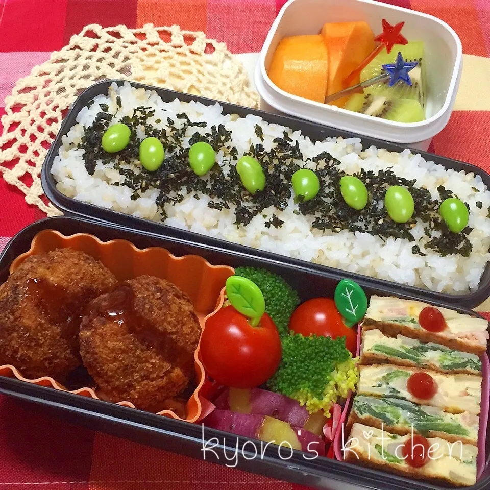 2015年11月12日 中学男子弁当|kyoroさん