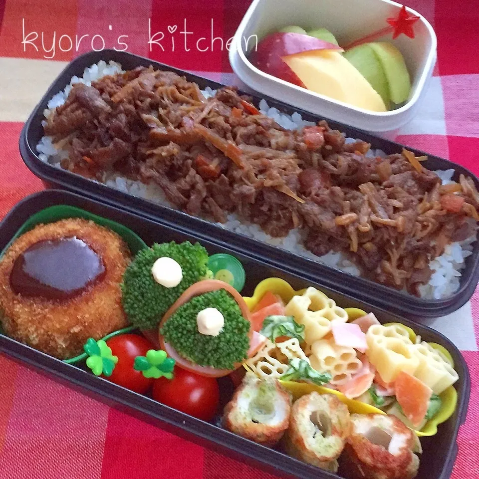 Snapdishの料理写真:2015年11月4日 中学男子弁当|kyoroさん