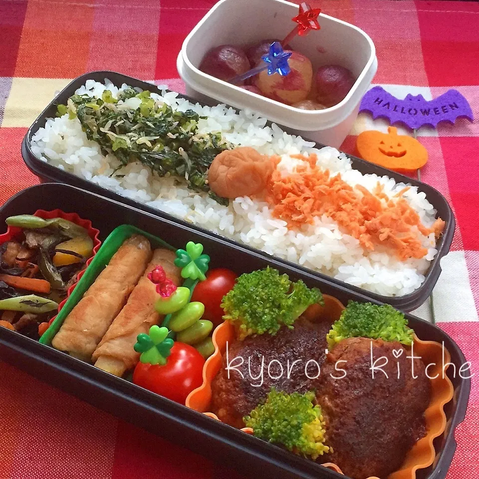 Snapdishの料理写真:2015年10月26日 中学男子弁当|kyoroさん