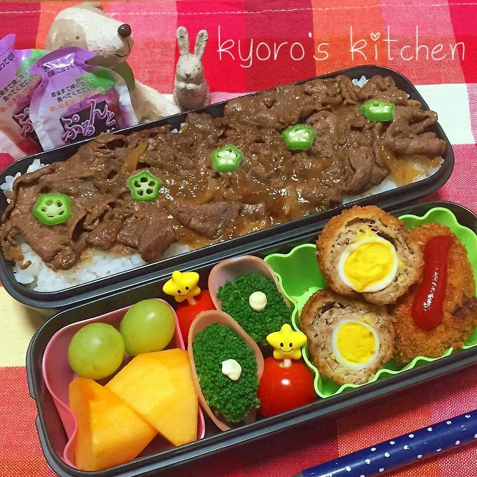 Snapdishの料理写真:2015年10月15日 中学男子弁当|kyoroさん