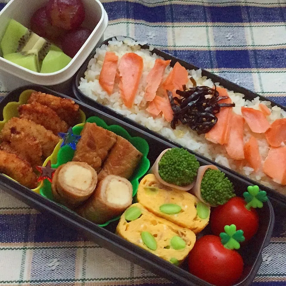 Snapdishの料理写真:2015年9月8日 中学男子弁当|kyoroさん