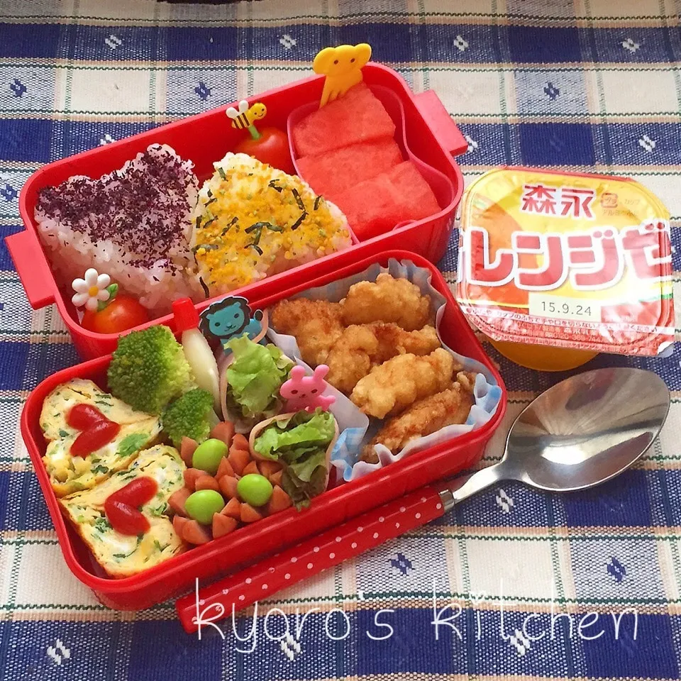 2015年7月3 本日のお弁当 その② 小学女子（学童）弁当|kyoroさん