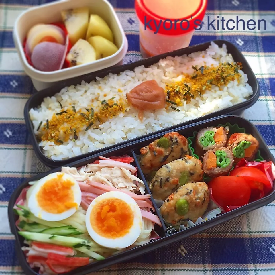 Snapdishの料理写真:2015年6月29日 中学男子弁当|kyoroさん