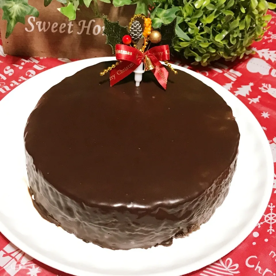 Snapdishの料理写真:今年のクリスマスケーキ♡ザッハトルテ♪|あやちゃんママさん