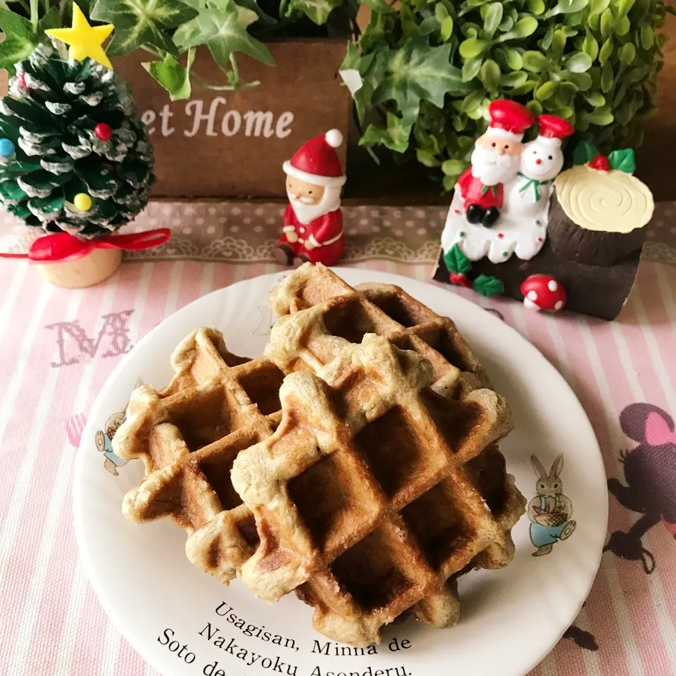 ぷらっとさんのほうじ茶みるくワッフル♡|あやちゃんママさん