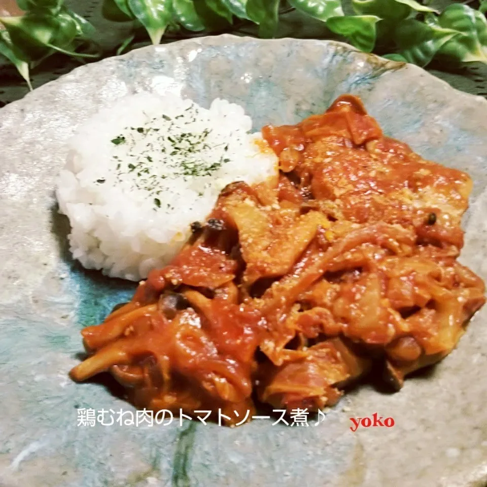 鶏むね肉のトマトソース煮♪|容子さん