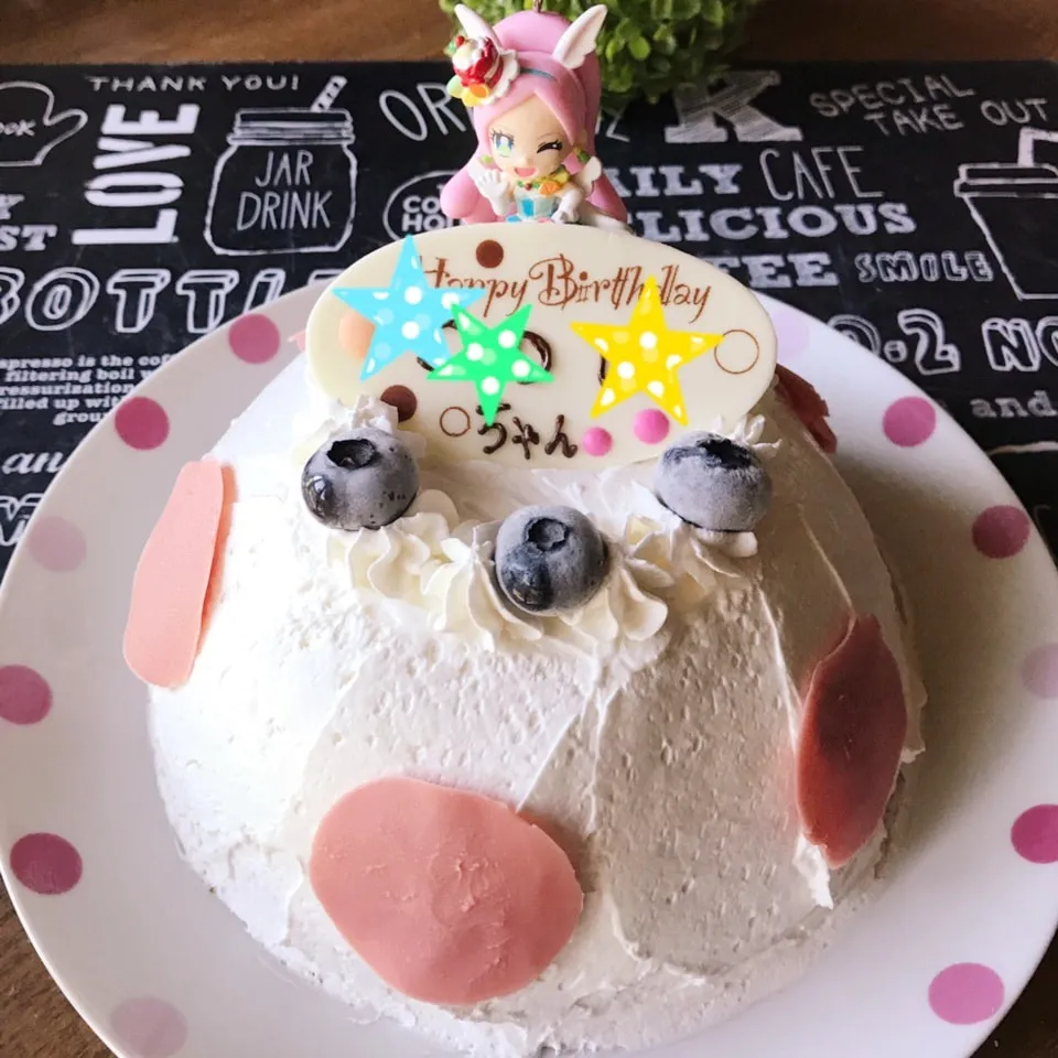 Snapdishの料理写真:長女ちゃん♡5歳のBirthdayアイスケーキ♡|あやちゃんママさん