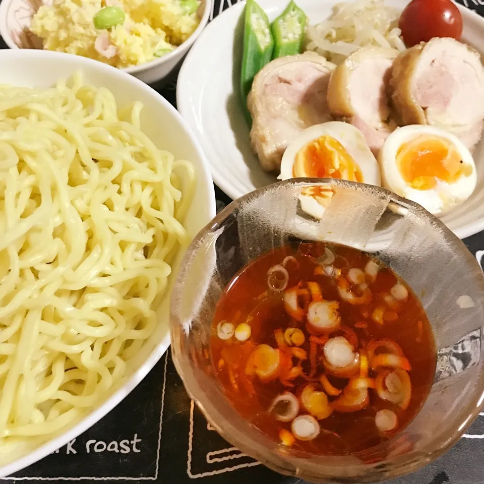 晩ごはん☆かおちゃんの冷やしカレーつけ麺♡|あやちゃんママさん