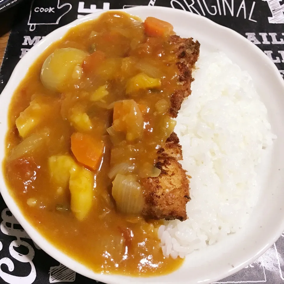 夕食☆カツカレー|あやちゃんママさん