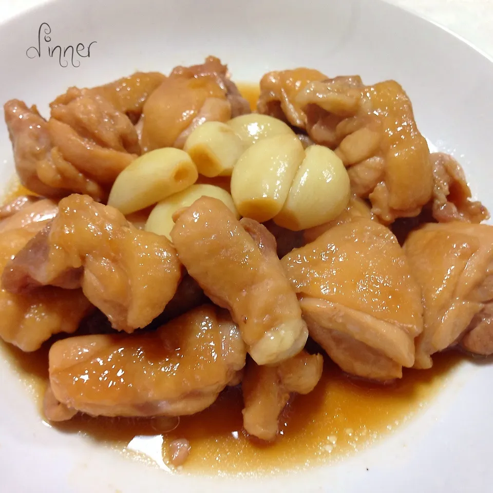 鶏もも肉とニンニクのポン酢煮|あやさん