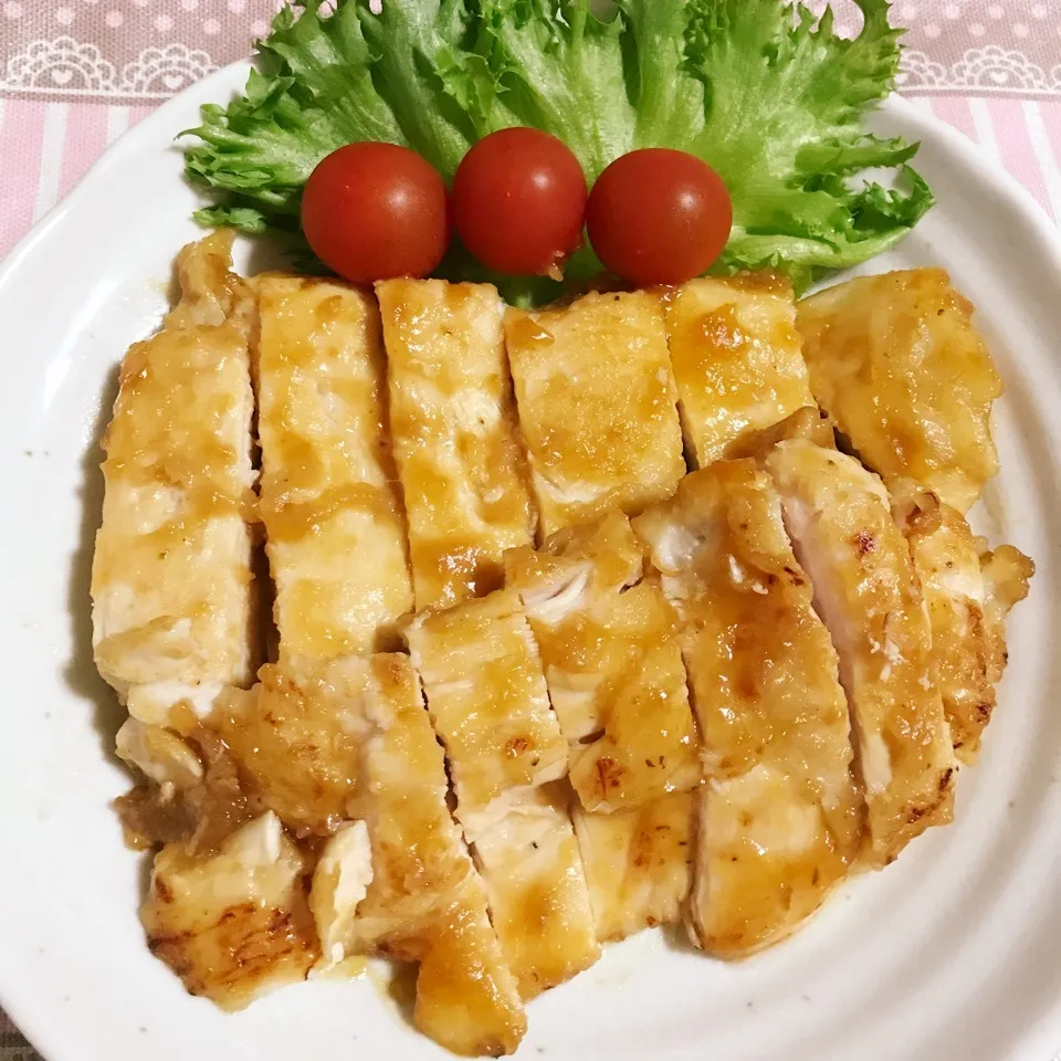 晩ごはん☆ちたこさんの胸肉の照り焼きチキン♡|あやちゃんママさん