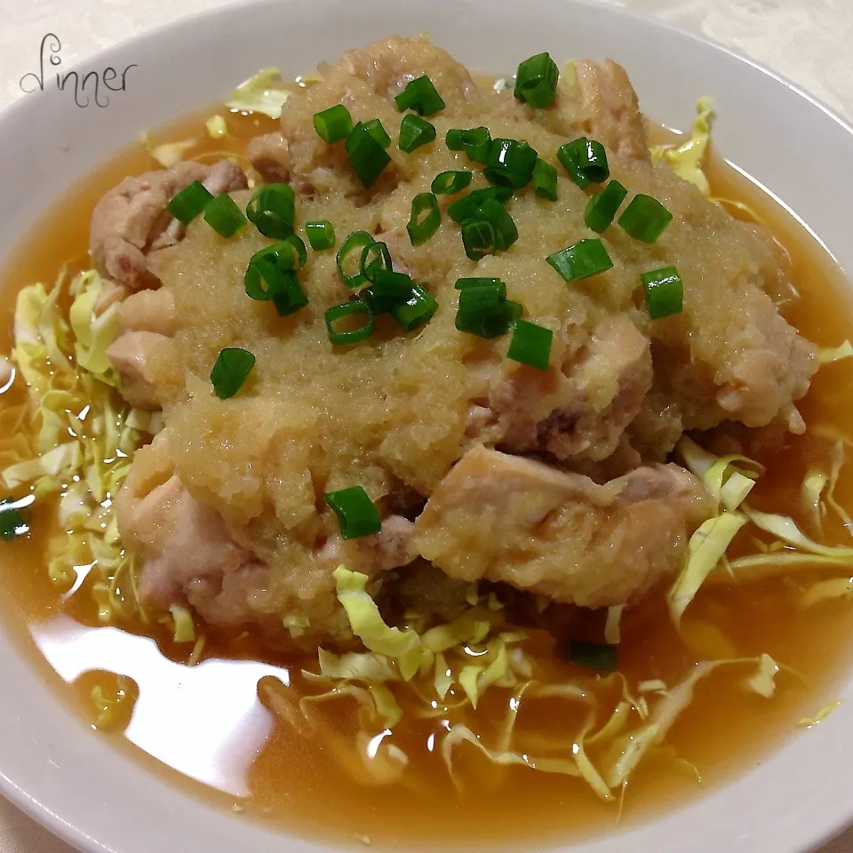 鶏もも肉のみぞれ煮|あやさん