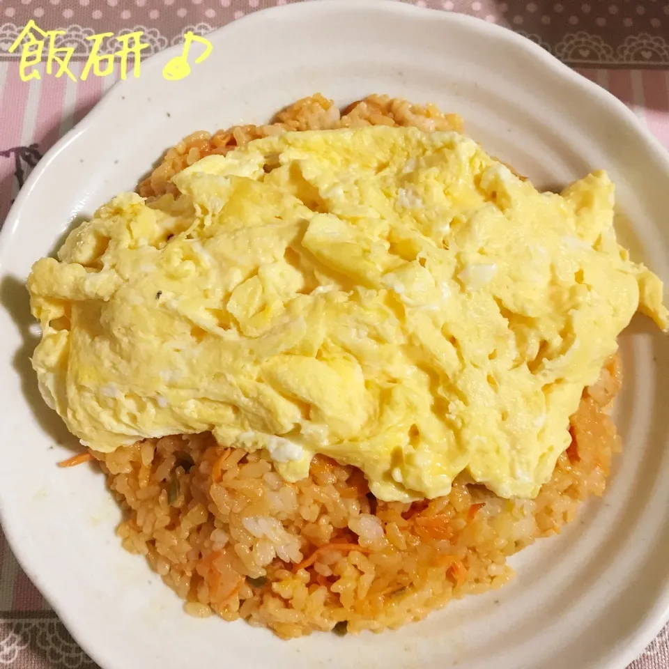 Snapdishの料理写真:【飯研】&【STD】包まないオムライス♪|あやちゃんママさん