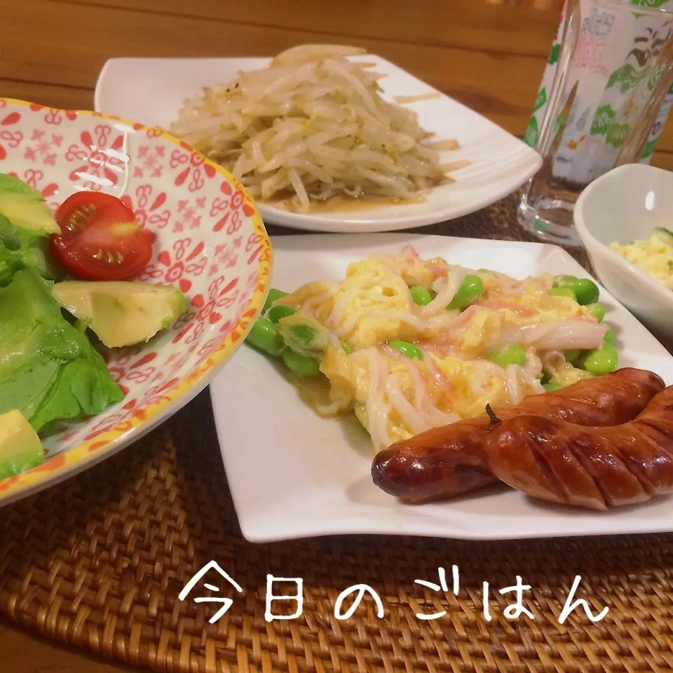 カニカマと枝豆のスクランブルエッグ|ameameさん