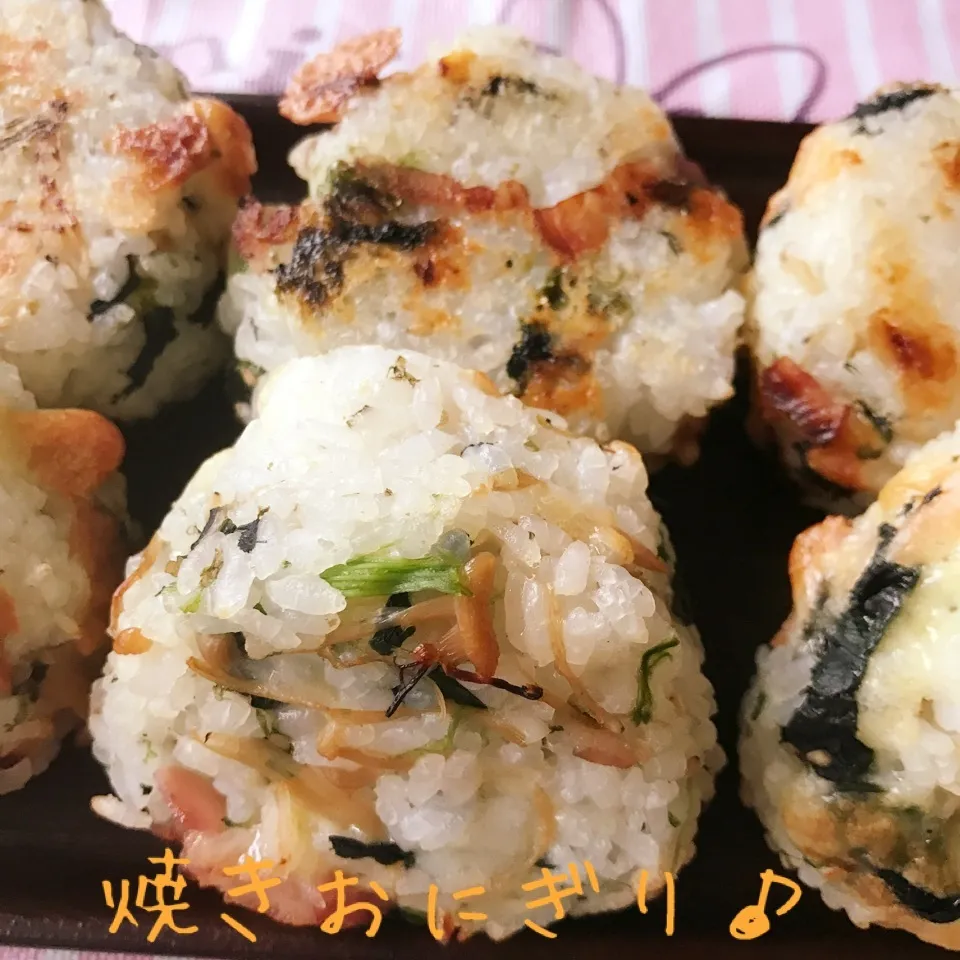 【飯研】残り物で焼きおにぎり♪|あやちゃんママさん