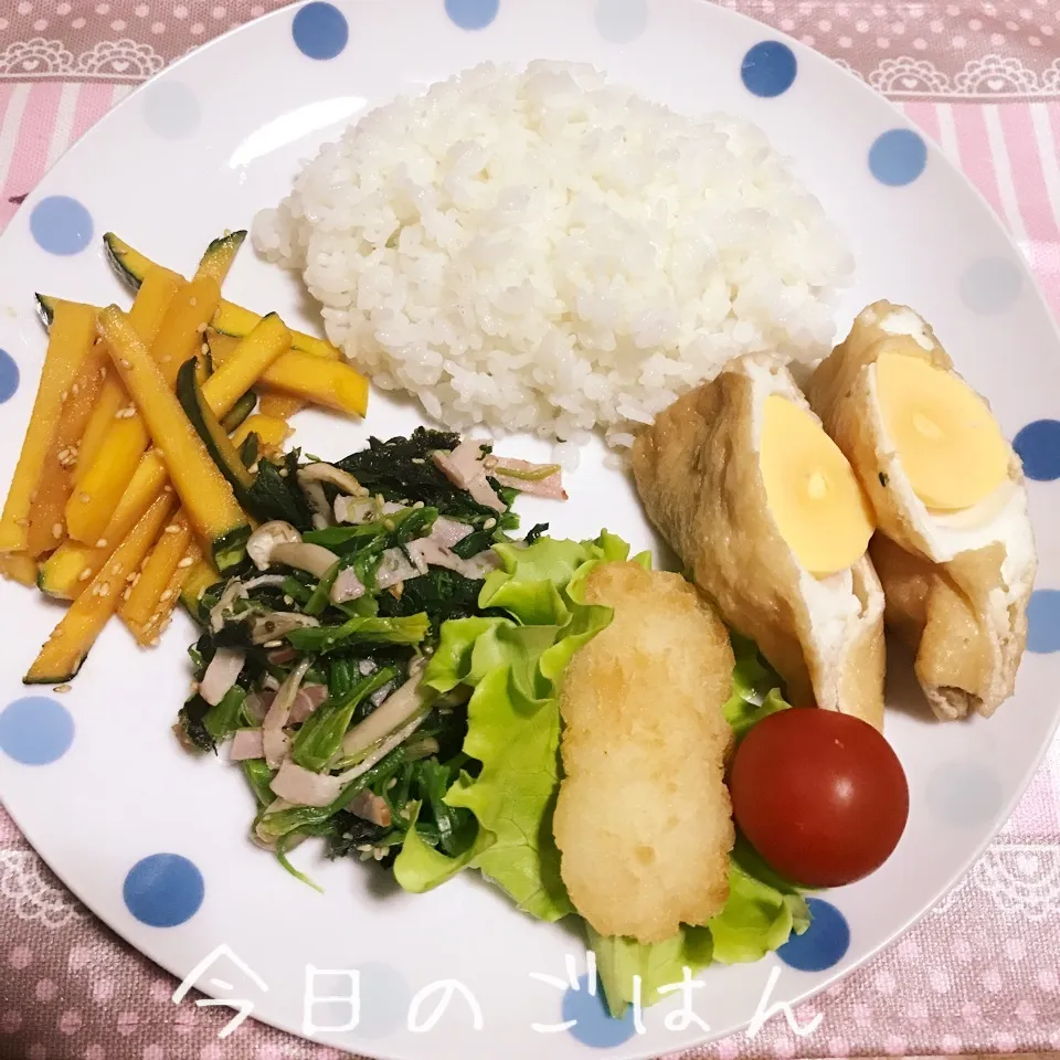 Snapdishの料理写真:ワンプレート晩ごはん|あやちゃんママさん