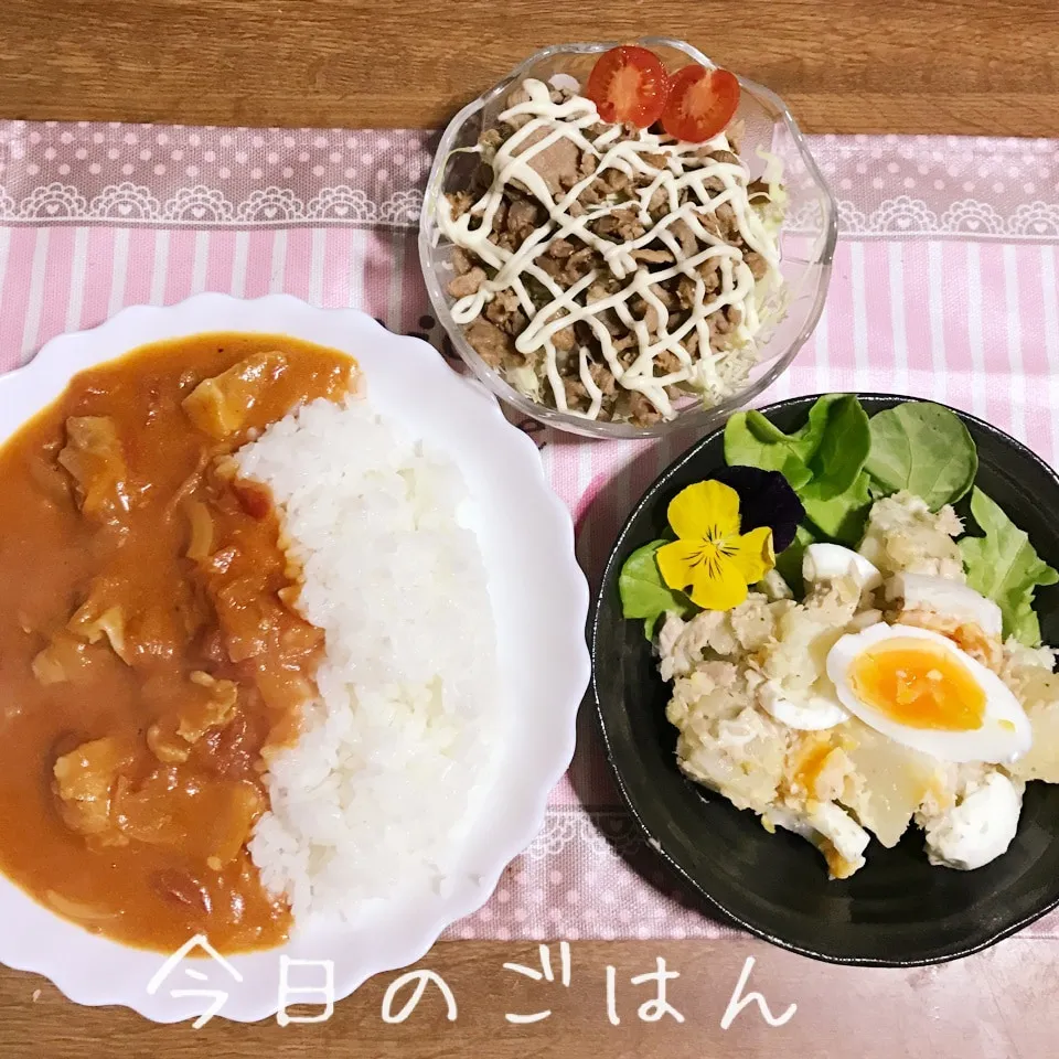 Snapdishの料理写真:晩ごはん♪|あやちゃんママさん