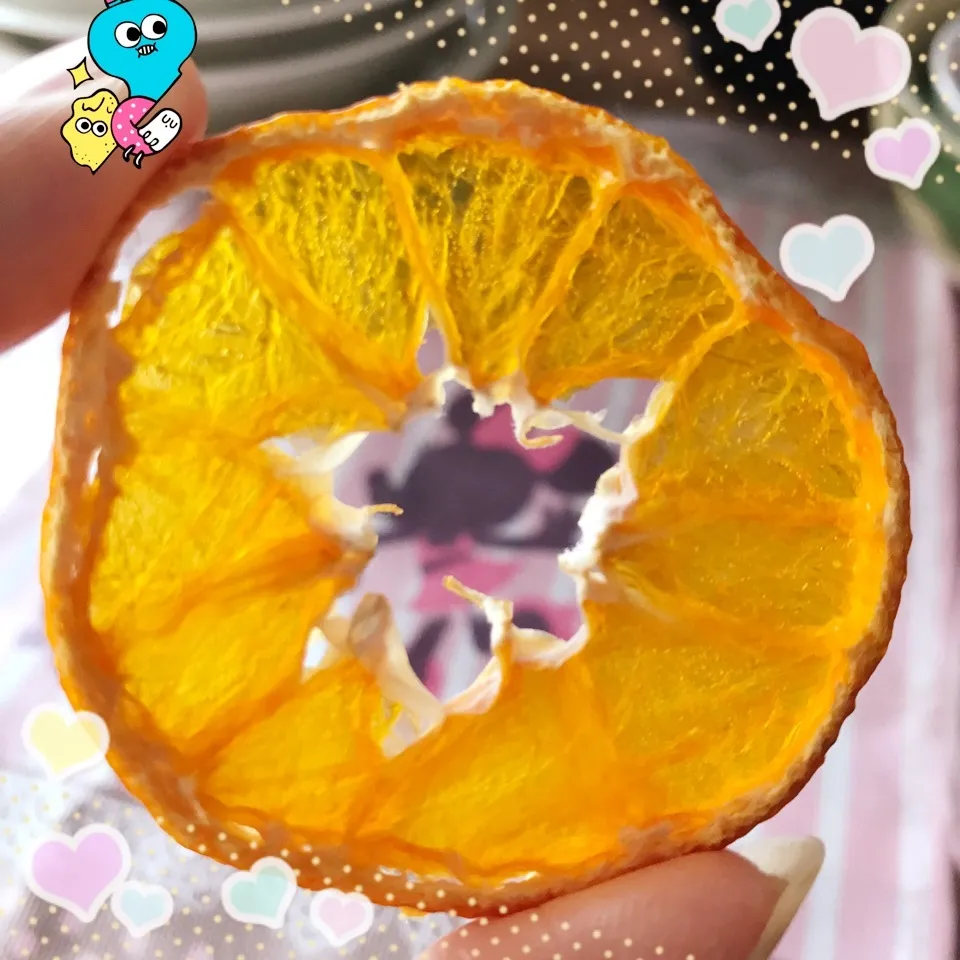 ドライみかん🍊でけろよんさんハピバ♡|あやちゃんママさん