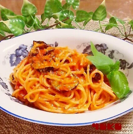 とろけるチーズと茄子のトマトソーススパゲティ☆☆☆|容子さん